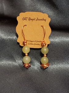 Aventurine double gemdrops earrings