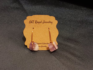 Amethyst gemdrop earrings